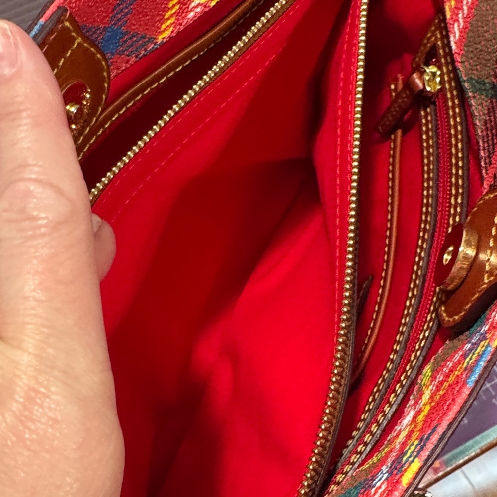 Dooney & Bourke Multicolor Plaid Tote and Wallet - Picture 10 of 16